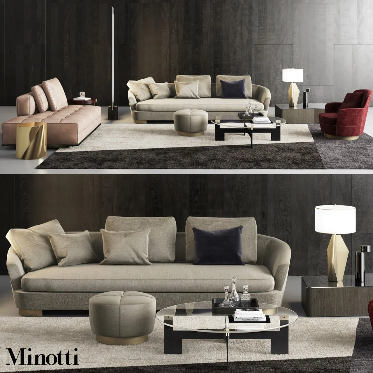 Minotti Grand Jacques Sofa Set